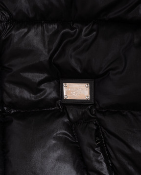 Dolce&Gabbana Children's black jacket with logo patch L4JB4LG7N4I6