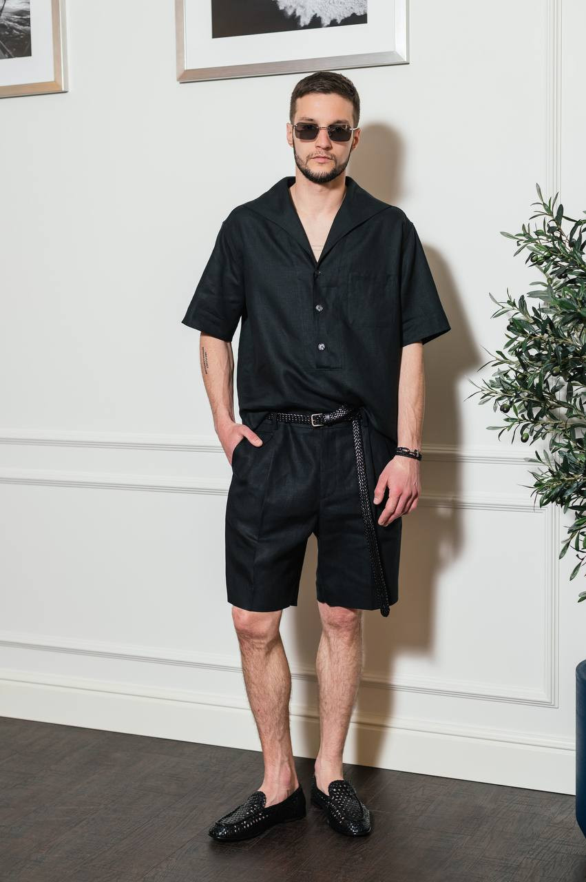 

Black linen shorts Dolce&Gabbana
