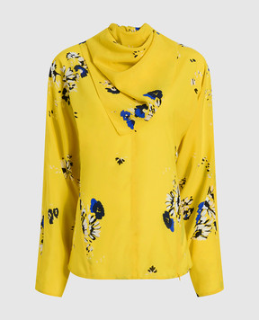 PROENZA SCHOULER Ysabelle yellow blouse with floral print R2544001BYP297S