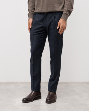 MooRER Blue ANTON wool pants ANTONFF