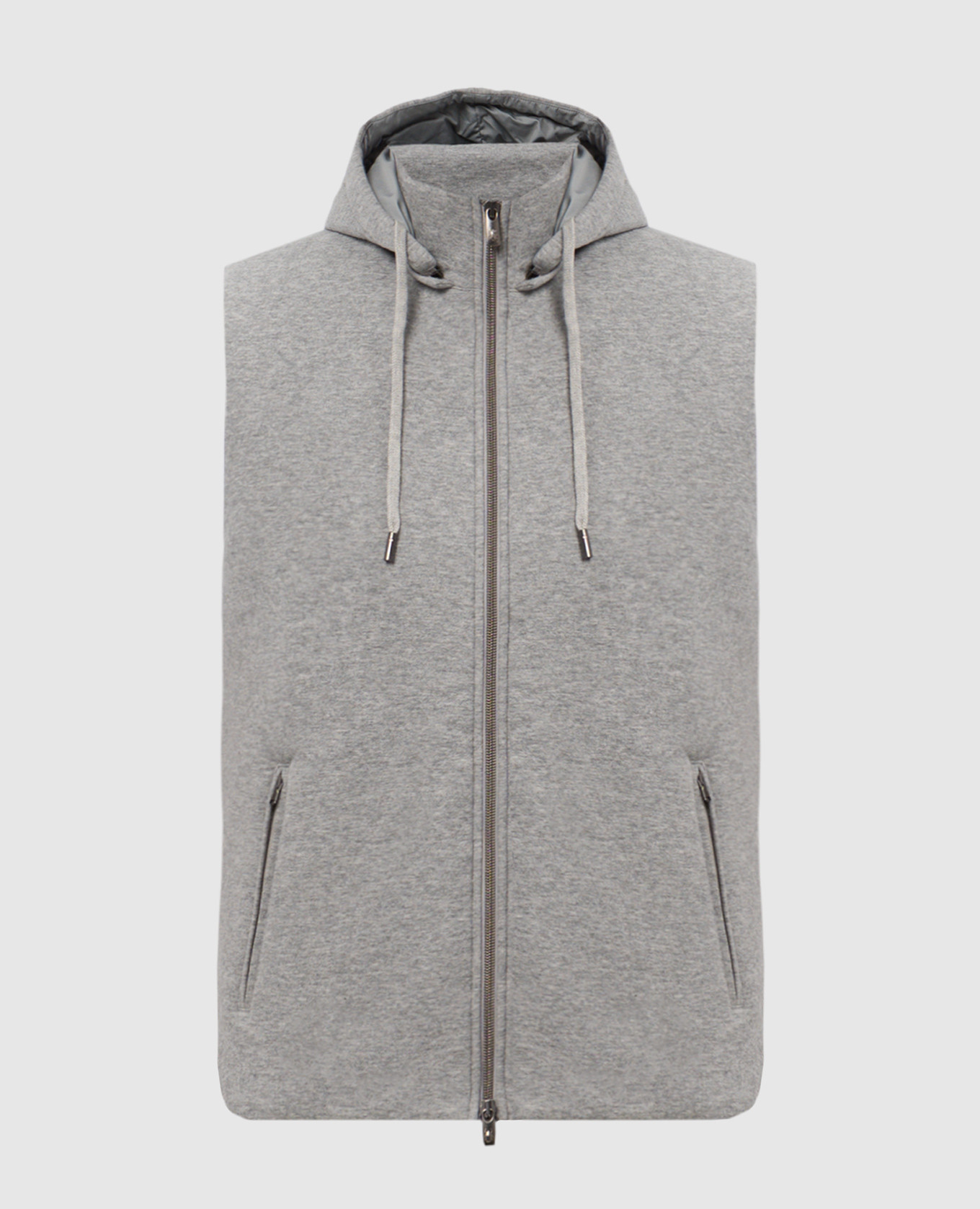 

Gray vest with logo CAPOBIANCO, Grey