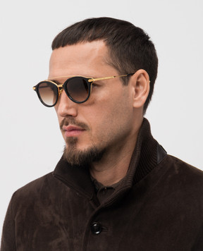 Stefano Ricci Spirit black gradient sunglasses SG10OMEHORN