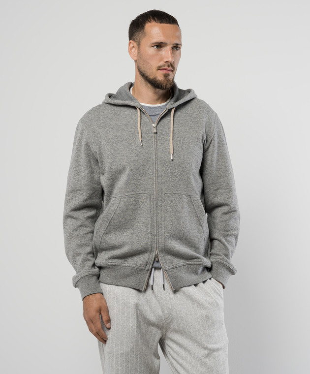 Brunello Cucinelli - Gray sports jacket with cashmere