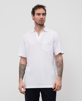Sease White Crew Polo TP033TJ197