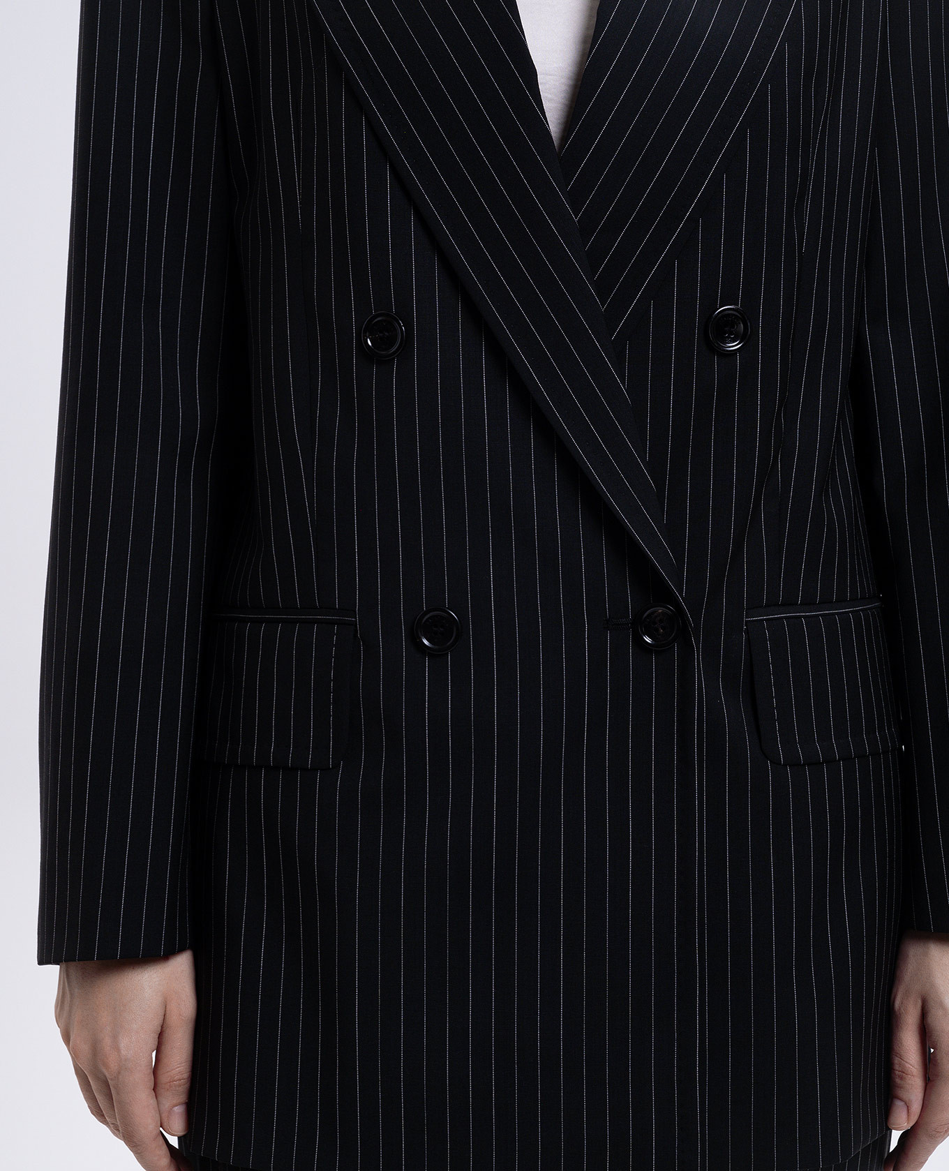 

Black double-breasted MATTIA wool jacket Max Mara