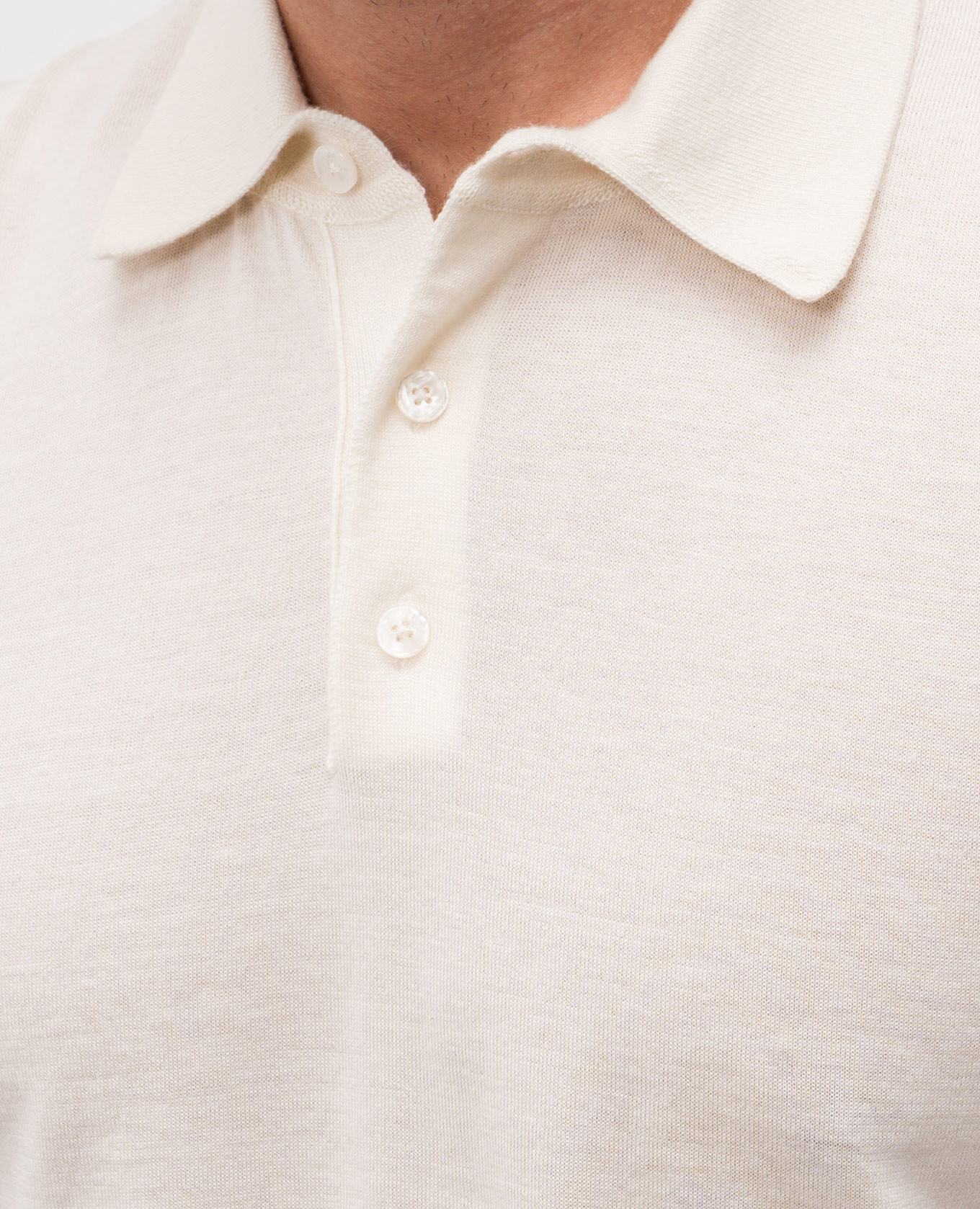 Beige cashmere polo shirt with inside-out effect Dolce&Gabbana 5