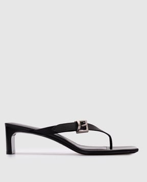 Balenciaga Bel Air black leather mules 827908WB2X1