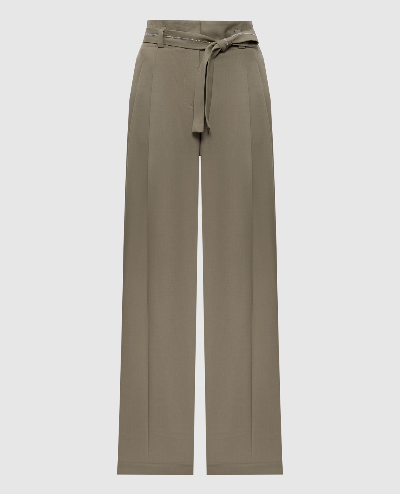 

Khaki wool pants Peserico