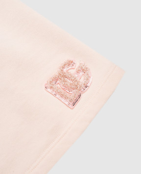 Dolce&Gabbana Children's pink skirt with logo L5JIB2G7PKQ