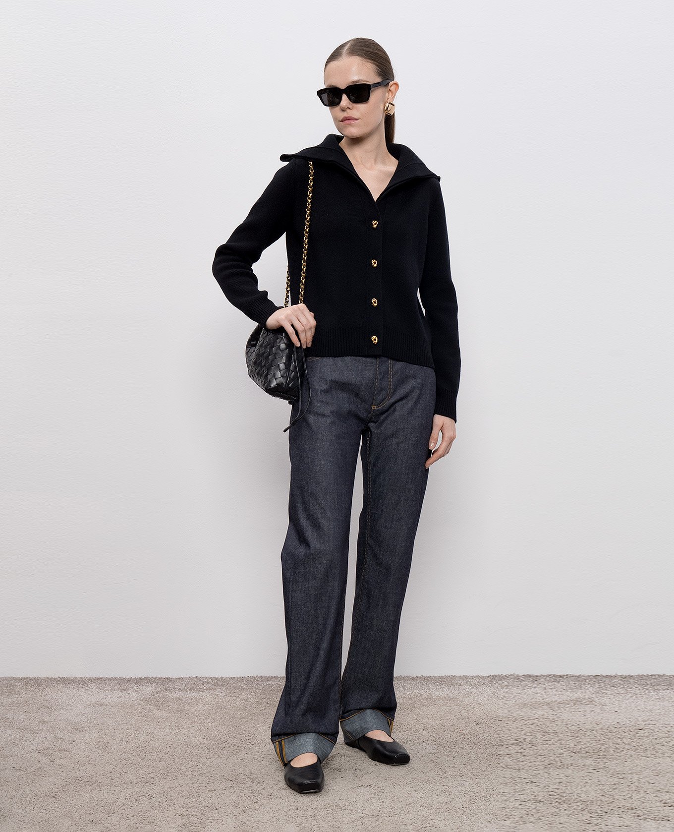 

Blue jeans with cuffs Bottega Veneta