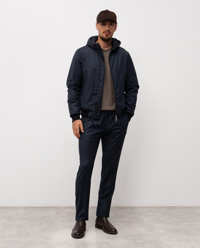 Cashmere&Whiskey Brown merino wool jumper 18002