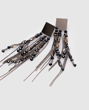 Peserico Gray earrings with a monil chain A35476C0CC613