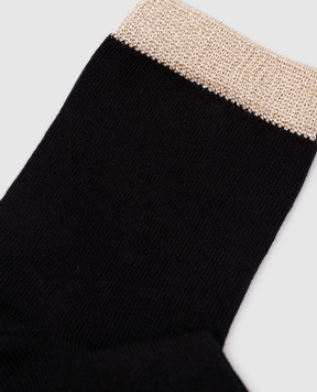 Story Loris Children's black socks with lurex 02943H78