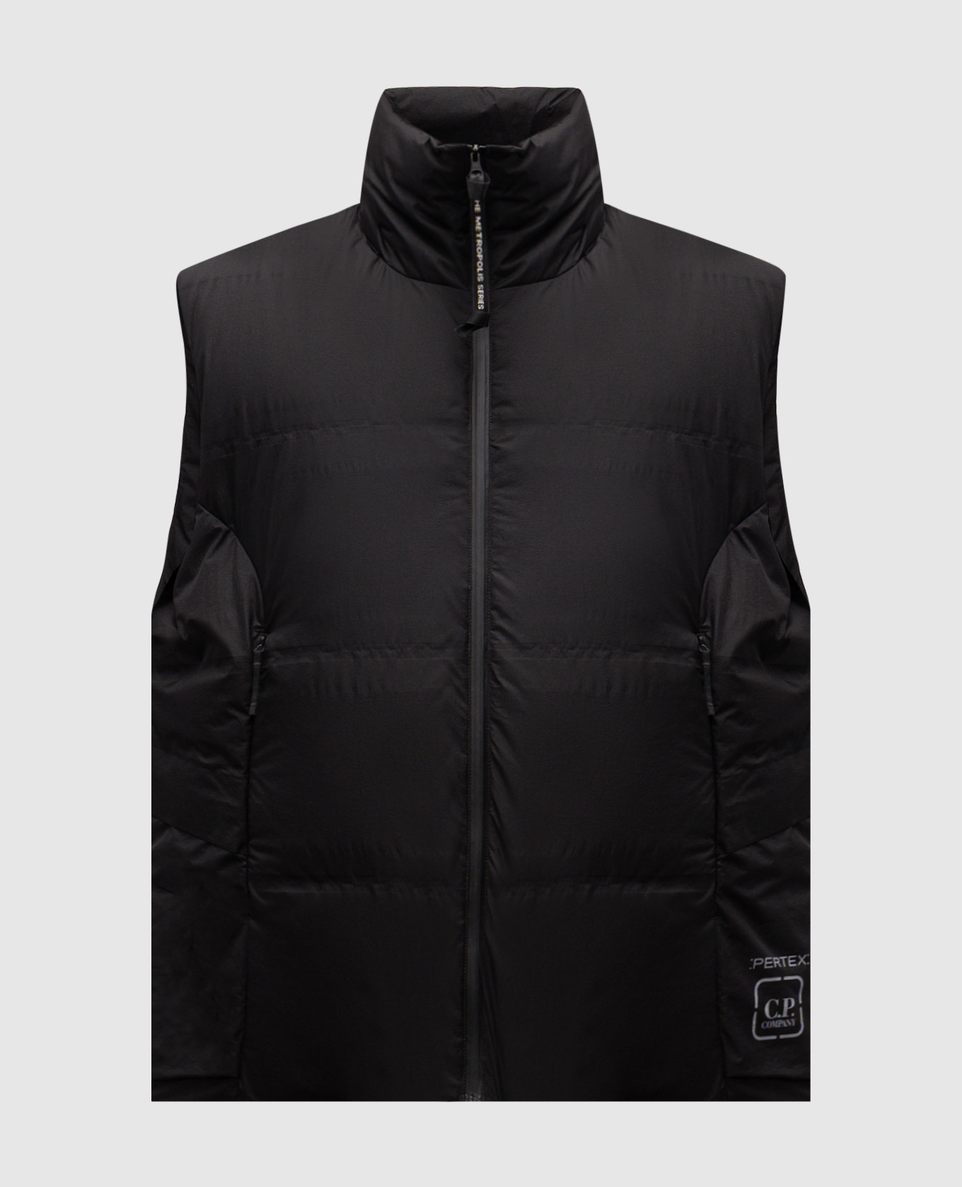 

Black Pertex down vest with logo C.P. Company Metropolis