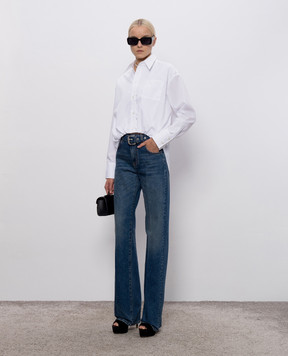 SSHEENA White Choco Cropped Shirt 25FWCHOCOTF25018