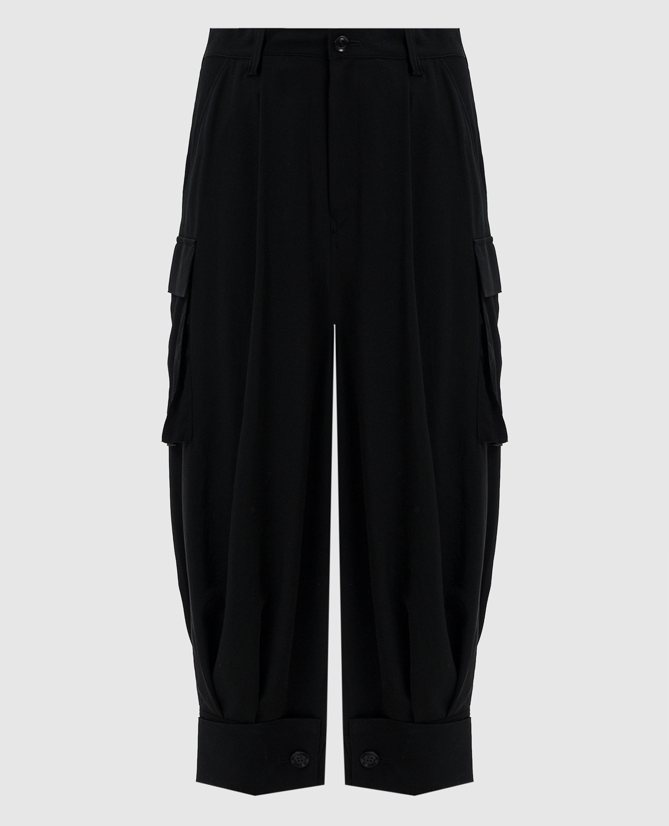 

Black cargo pants with lapels Y` Yamamoto