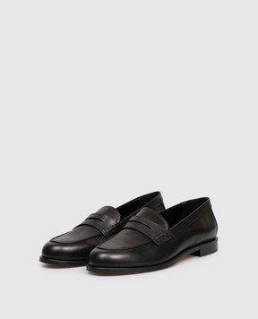 Aeyde Oscar black leather loafers FLOSCD25CH223800001