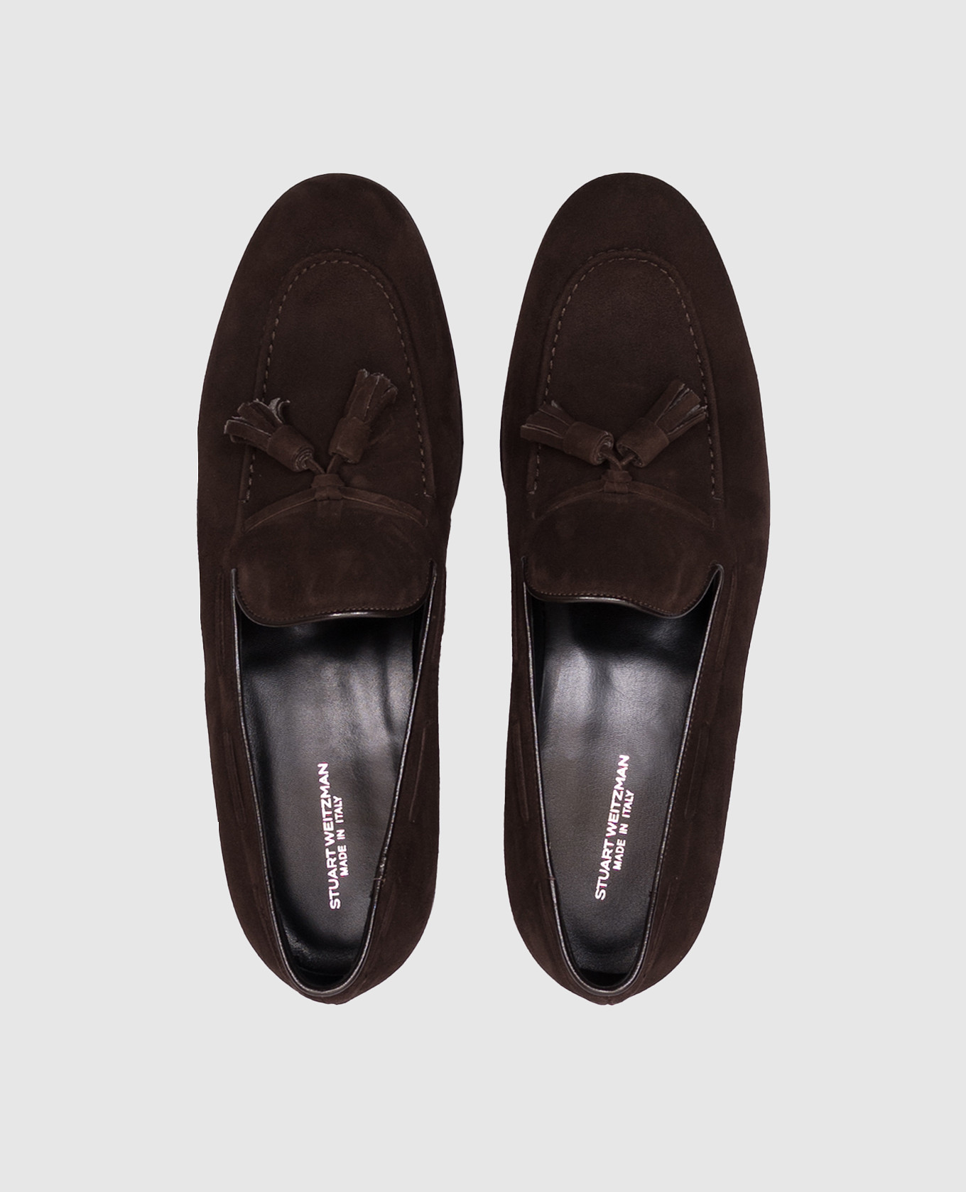 

BERK brown suede loafers with tassels Stuart Weitzman