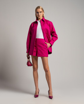 Valentino Toile Iconographe pink logo print shorts 4B3RF2R68BV
