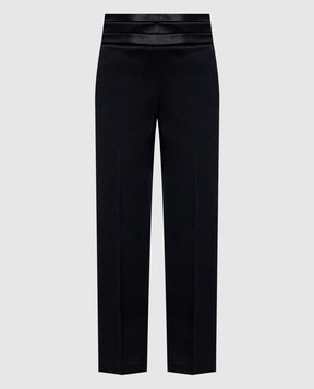 Peserico Black pants with wool E04974A6464