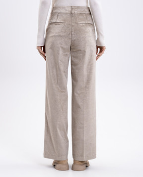 Peserico Beige velvet pants A04736L51Z03273