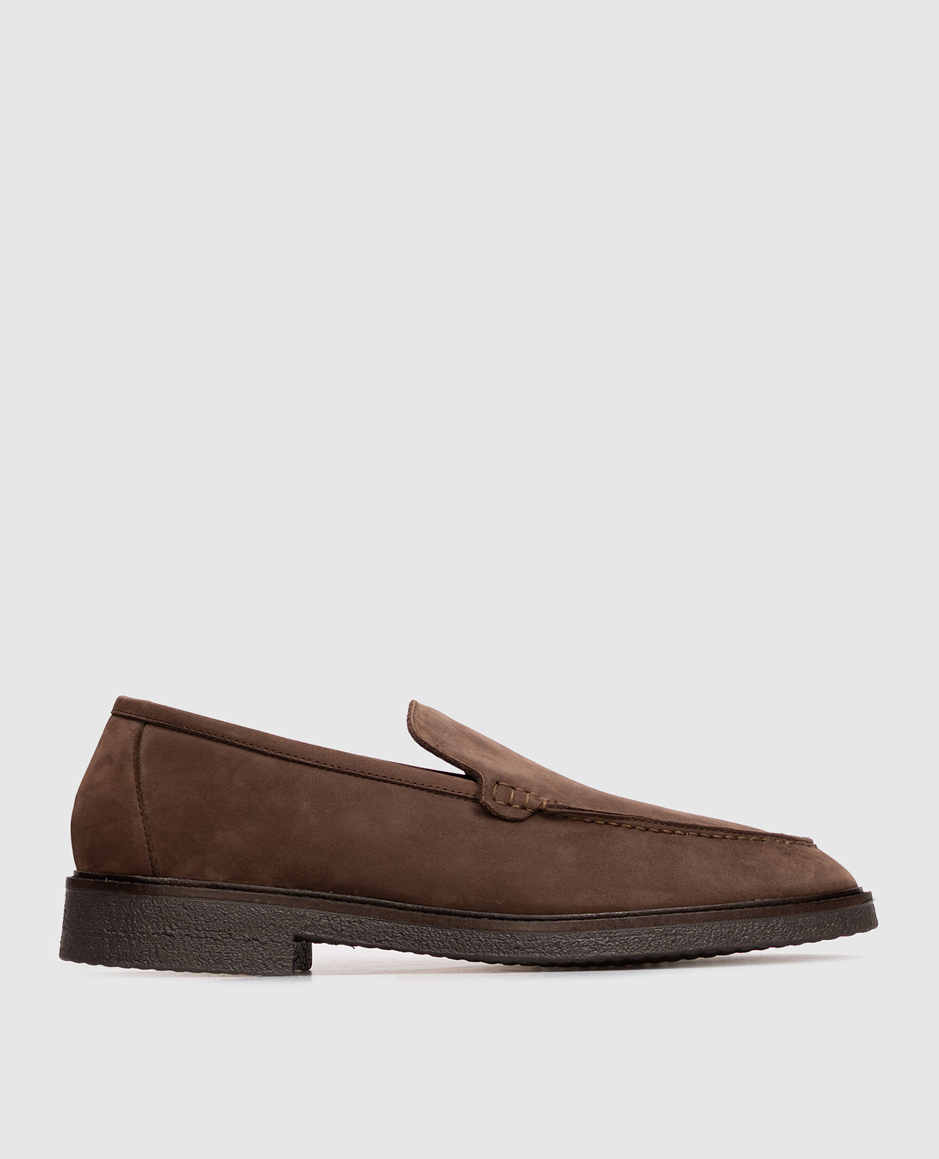 Brown nubuck loafers Enrico Mandelli