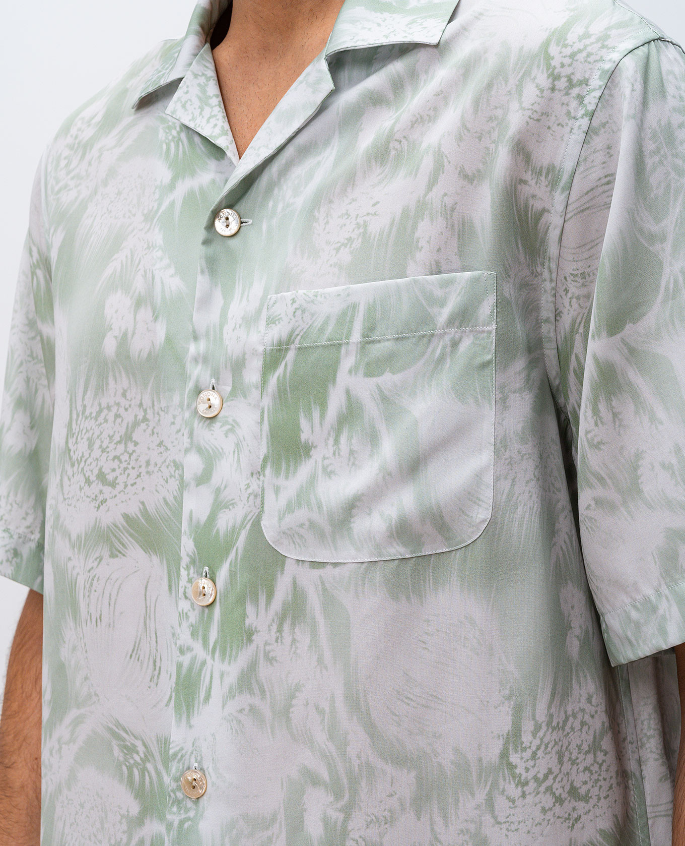 

Green shirt with abstract print Agnona