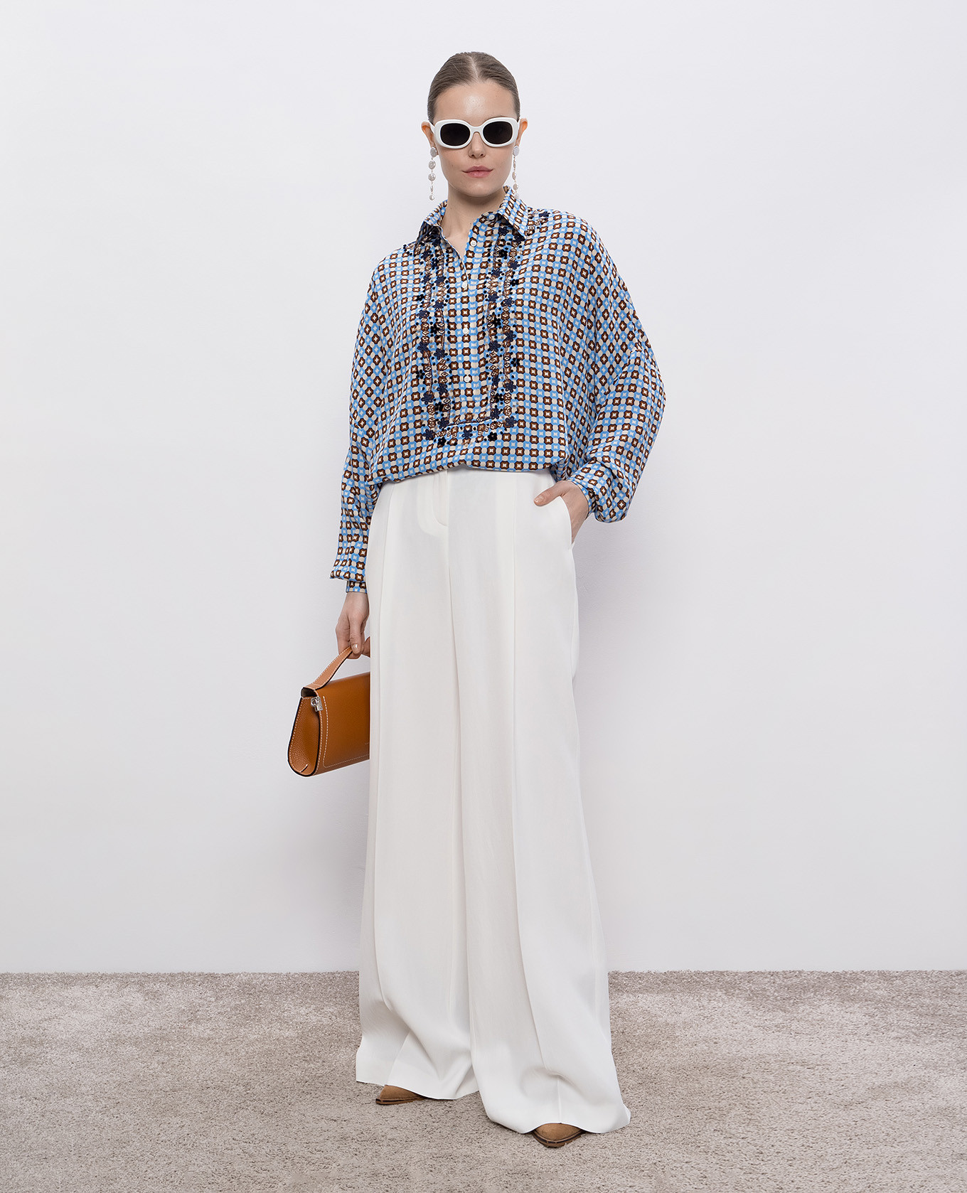 

White linen pants Ermanno Scervino