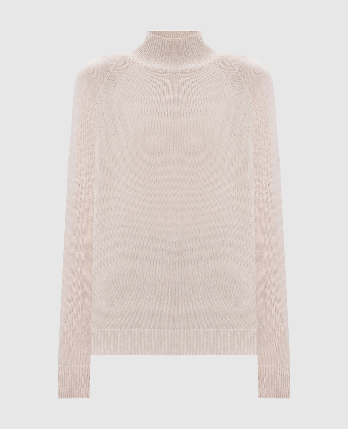 Beige wool, silk and cashmere sweater Peserico