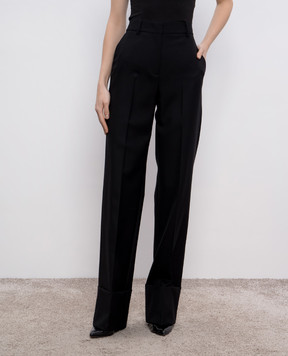 Valentino Black wool trousers with lapels 6B0RB6F08VB
