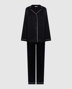 Dore & Rose Black silk pajamas PREMIUMSILKPJSET