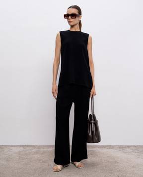 Toteme Black top with woven pattern 252WRT0508FB0192