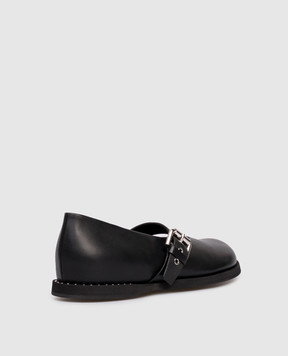 Premiata Black leather ballet flats M7151