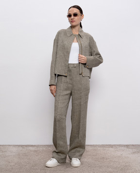 Max Mara Beige LUCAS linen jacket LUCAS