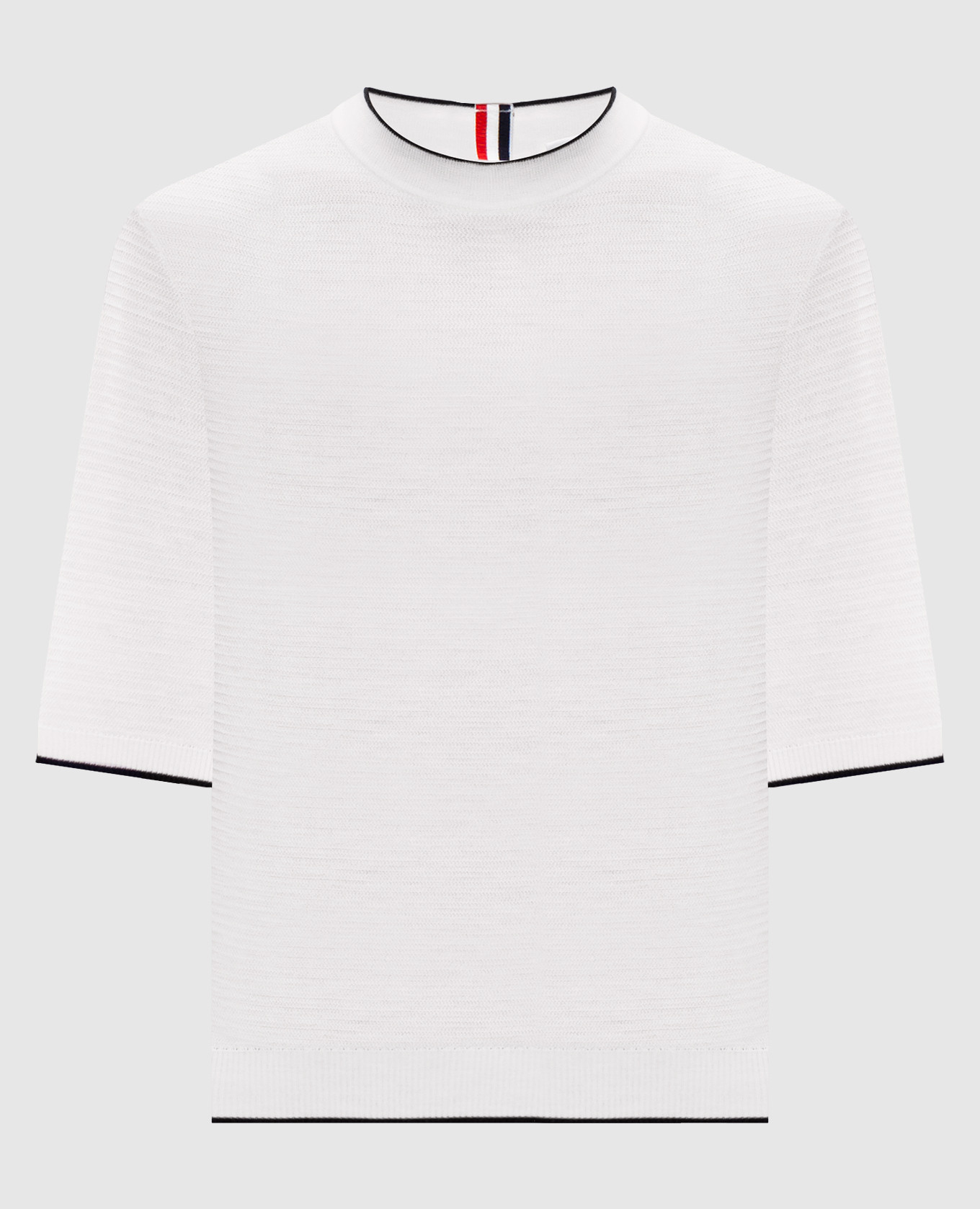 White wool T-shirt Thom Browne