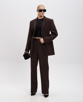 WARDROBE.NYC Brown wool pants W2214F24WO