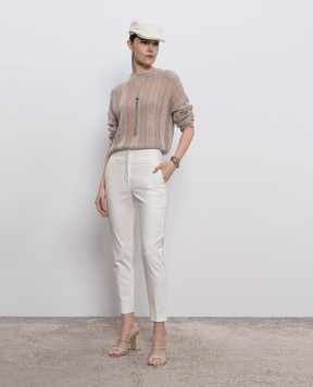Peserico White pants P04605J001953