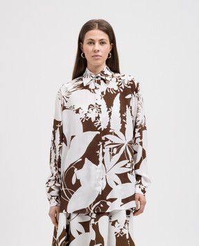 Michael Kors Blouse made of silk Shadow in a floral print EWA7250378