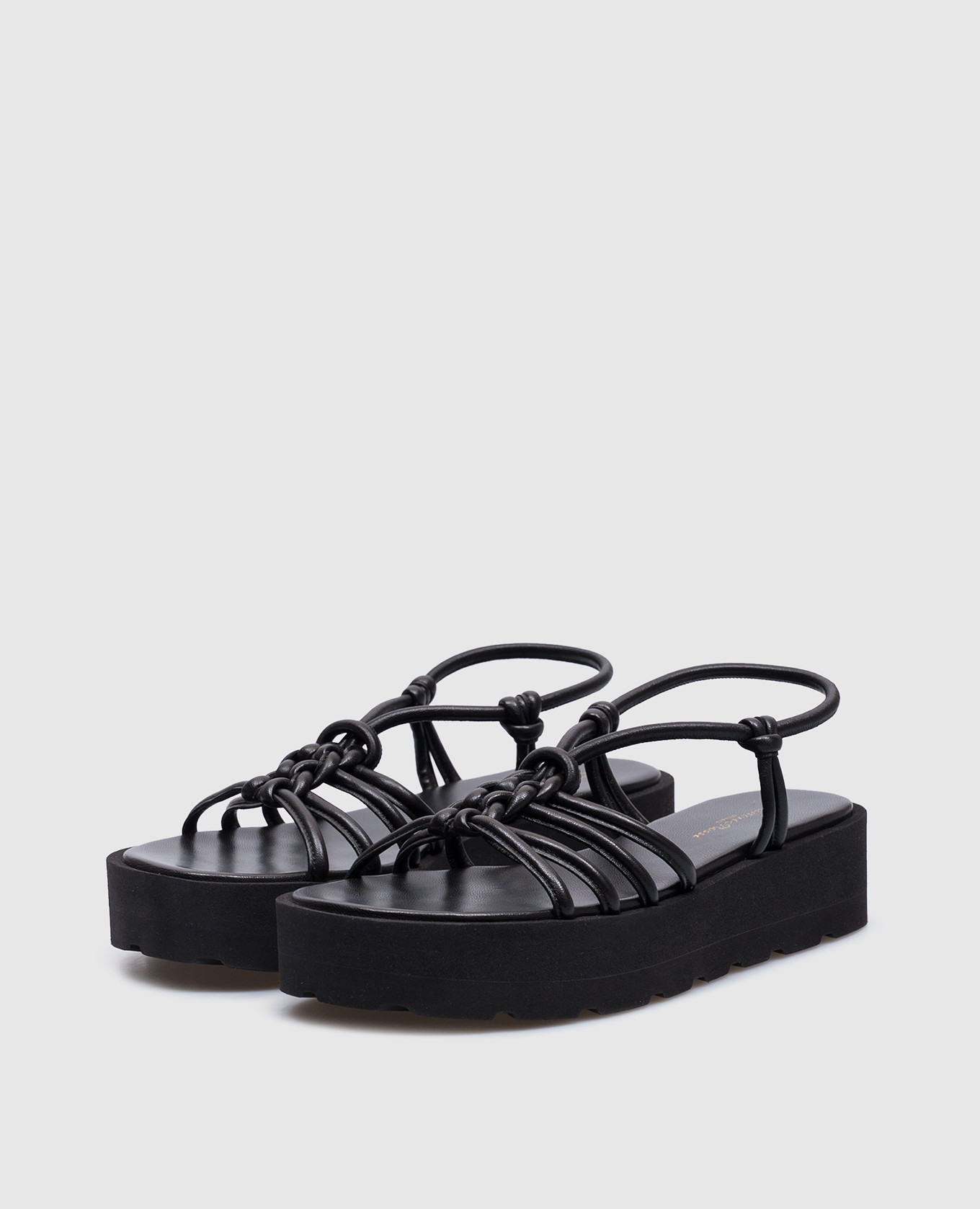 

Black leather sandals HEBE Gianvito Rossi