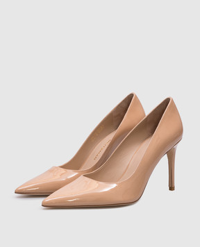 Stuart Weitzman Beige patent leather shoes STUART POWER SJ950