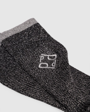 Peserico Black socks with lurex S41066C0RCC693