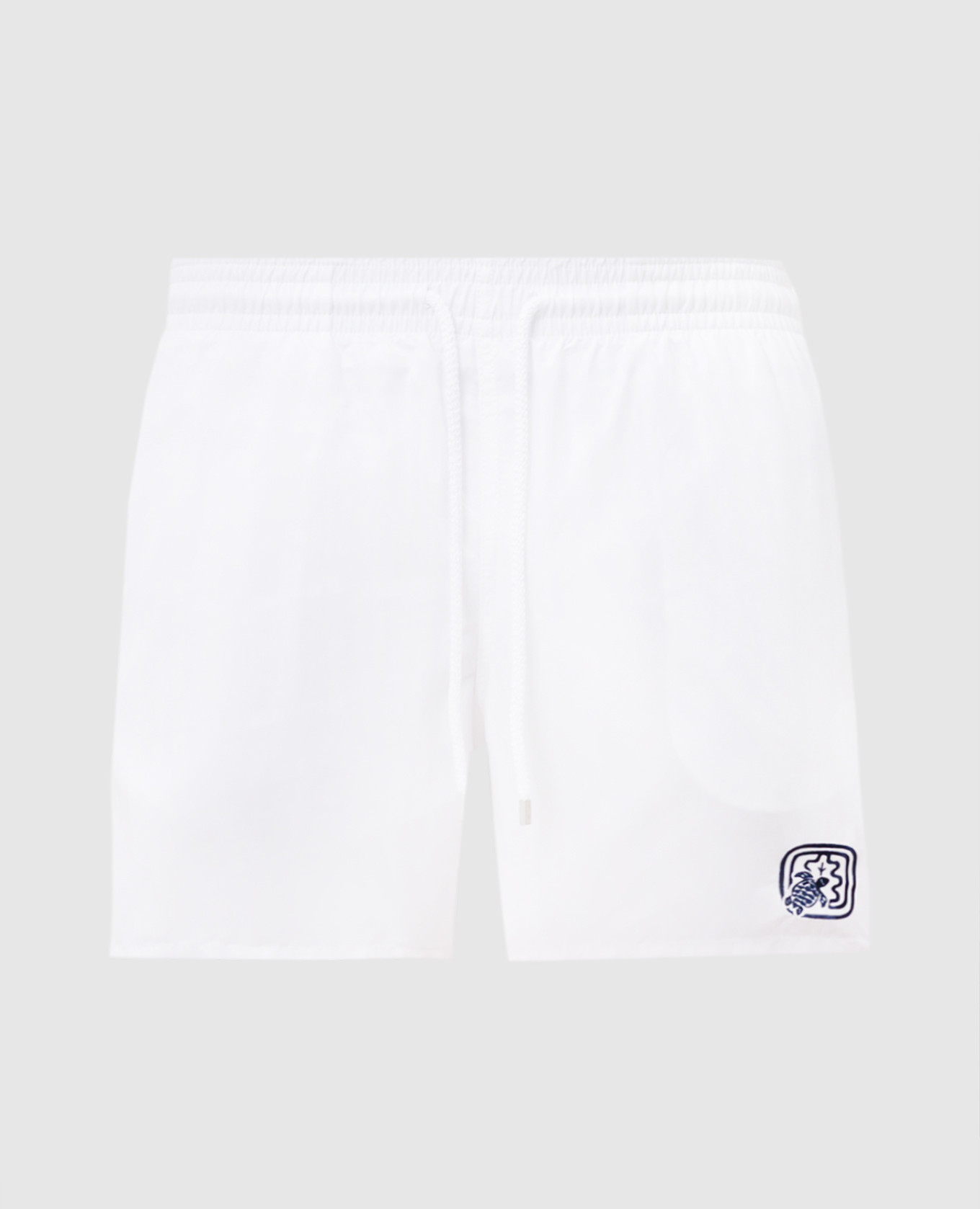White swim shorts with embroidered logo vilebrequin