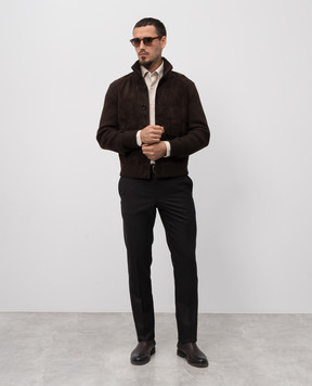 Stefano Ricci Beige cashmere check shirt MC007911BN3031