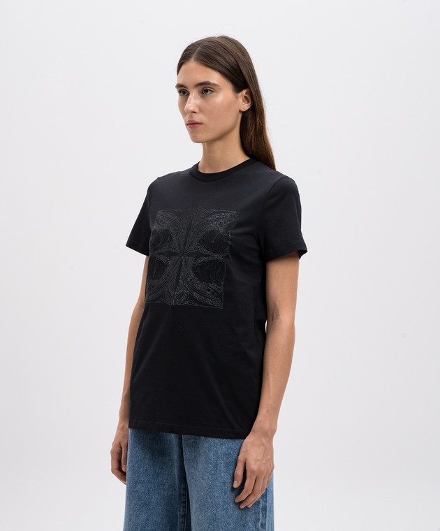 MAX MARA★W'S FARAD S/S T-SHIRT - FARAD 004 112087 Max Mara - FARAD black t-shirt with crystals FARAD - shop