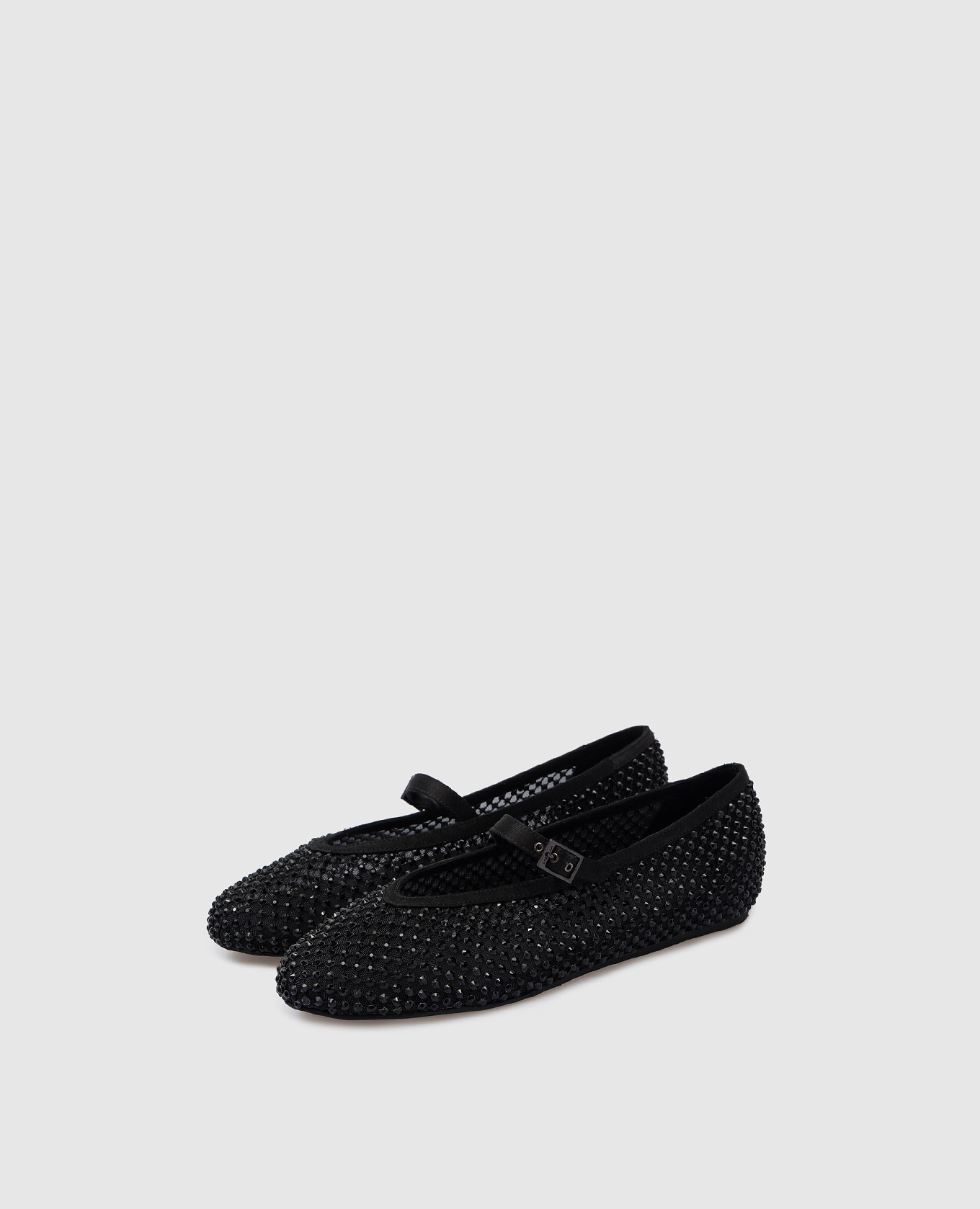 

Gilda black ballet flats with crystals Le Silla