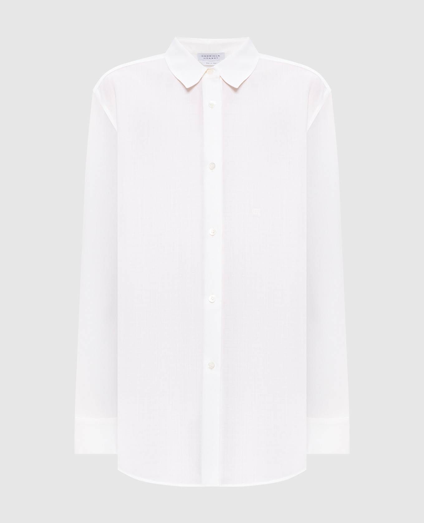 

Reyes white wool and cashmere shirt Gabriela Hearst