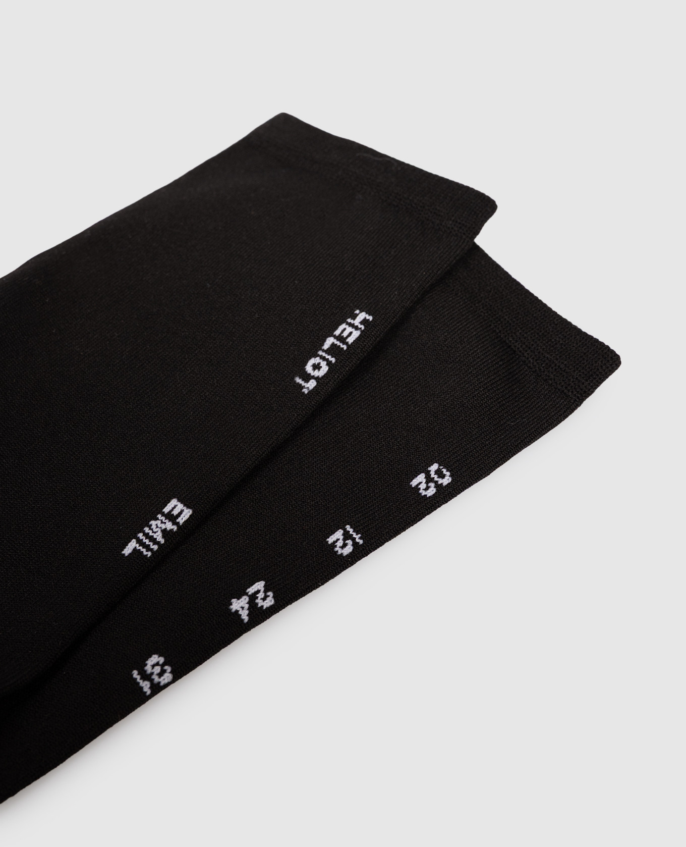 

Black socks with logo pattern Heliot Emil