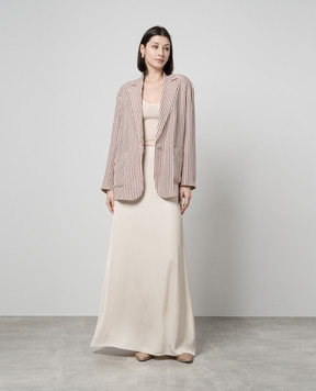 Max & Co MOIRA pink striped silk jacket MOIRA