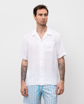 Vilebrequin Charli white linen shirt HARH9U10