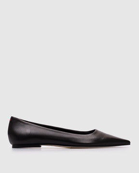Aeyde Black leather ballet flats FLSNDP8FL130FW24800007